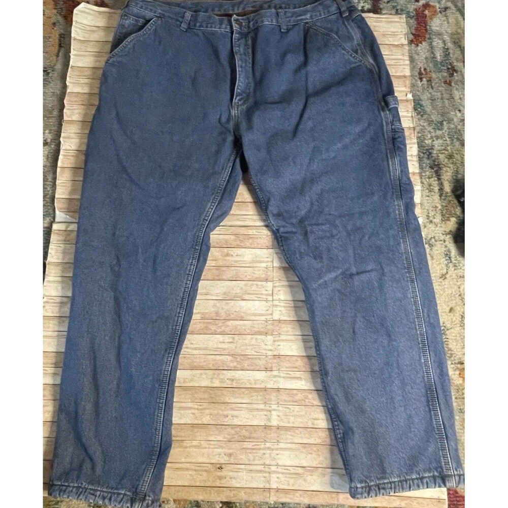 CQR Men’s Fleece Lined Straight Leg Carpenter Cargo Jeans 42x30